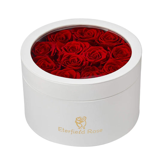 12 Preserved Rose in a Box Real Roses That Last a Year Preserved Flowers for Delivery Prime Gift for Her Valentines Day Mother Day
